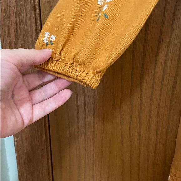 OshKosh B'gosh UEC Girls Size 8 Floral Tiered Dress in Vibrant Orange - Picture 3 of 11